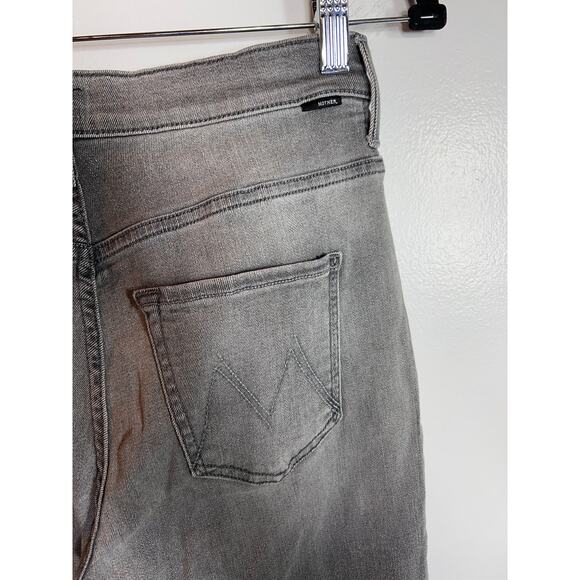 Mother The Swooner Denim Jeans Supermoon Wash Side Stripe Gray Women's 26 / 2 - Picture 6 of 11